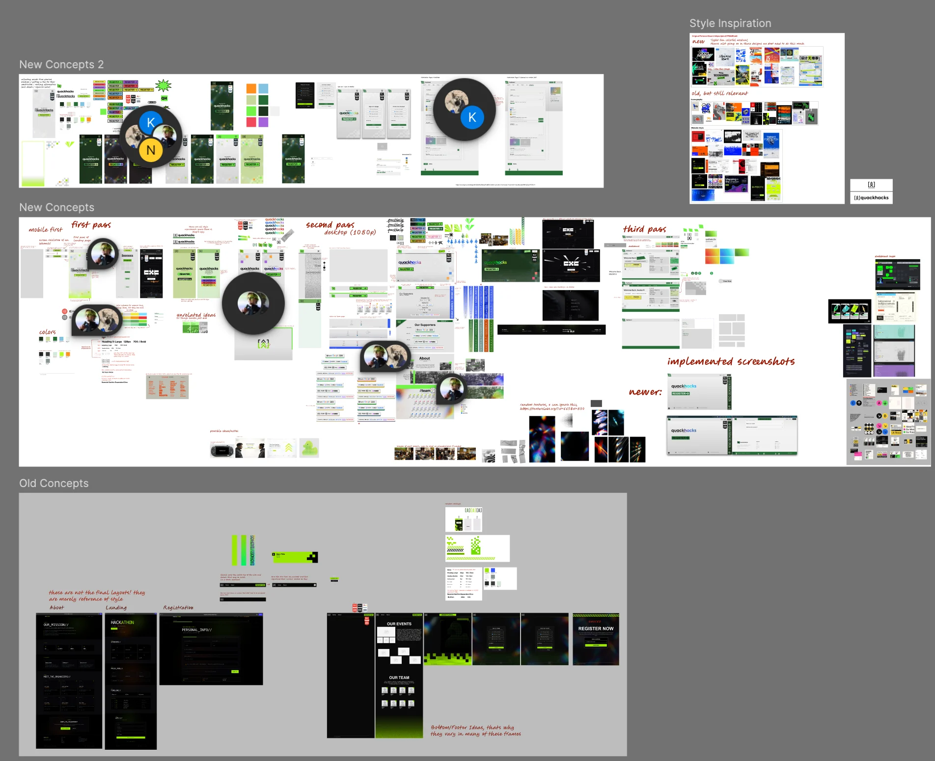 QuackHacks UO Figma design overview